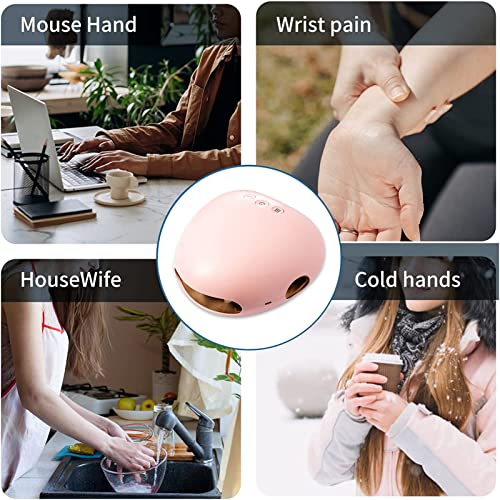 BOOZXCV Handmassagegerät mit Wärme, 3 Kompressionsstufen, Heizung, wiederaufladbar, für Hand- & Fingermassage, in Weiß