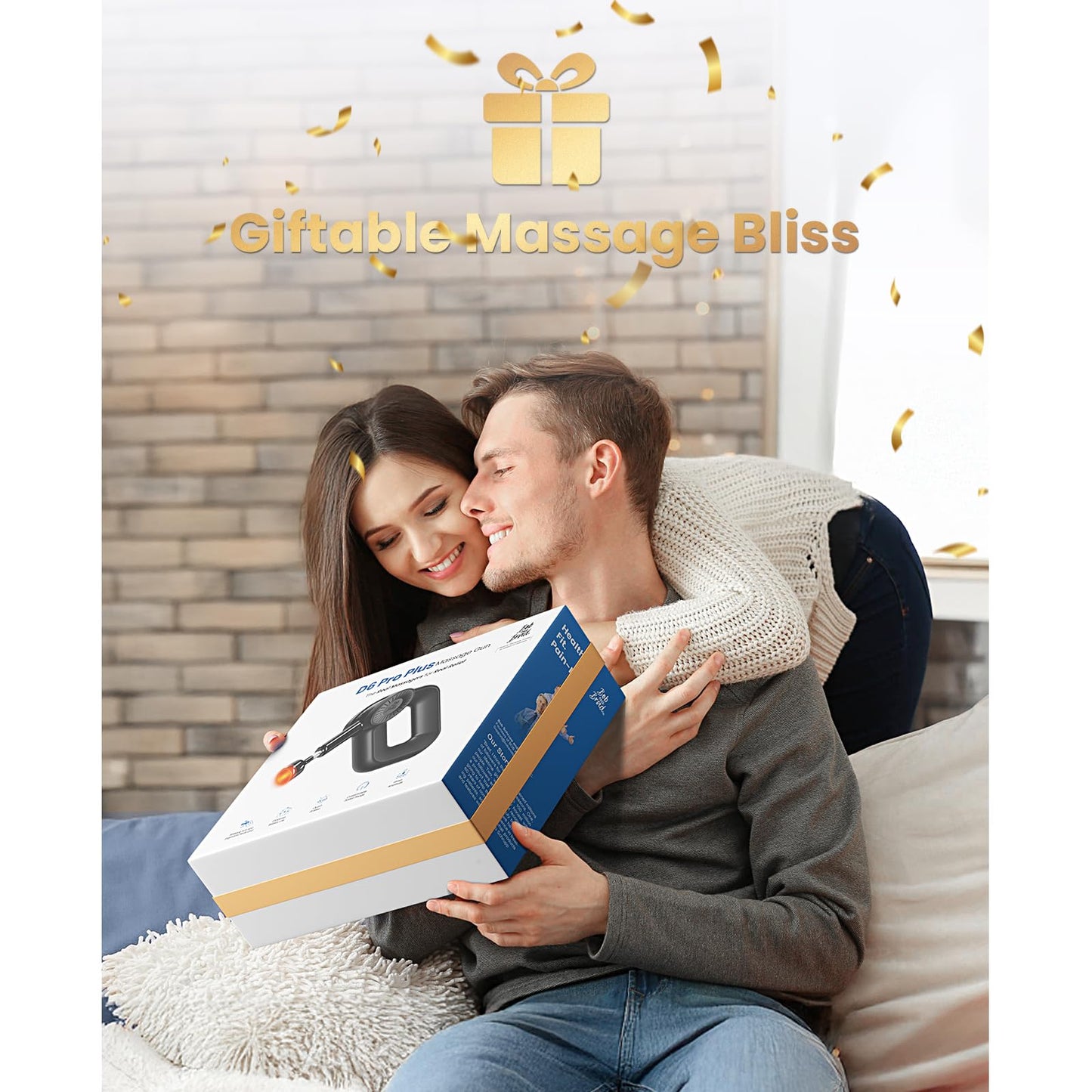 Bob and Brad D6 Pro Plus Massagepistole mit Wärme, 16 mm Amplitude, perkussiv, für Muskelentspannung & Sportler, ideales Geschenk