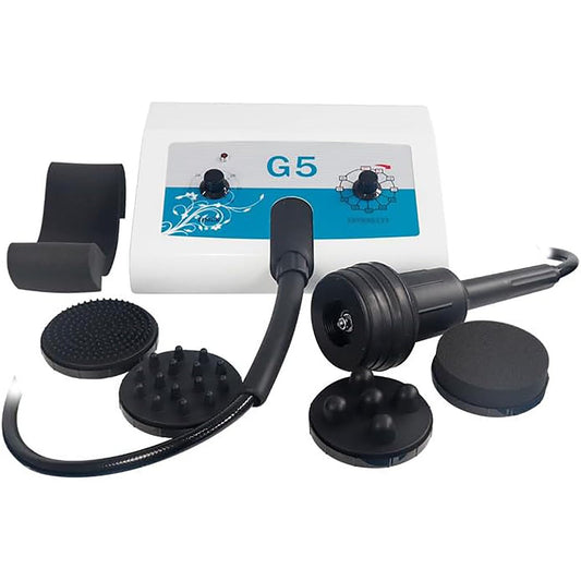 Vibrations-Körpermassagegerät mit 5 Köpfen, einstellbare Geschwindigkeit, verschiedene Effekte zur Müdigkeitslinderung, ideal für Schönheitssalon
