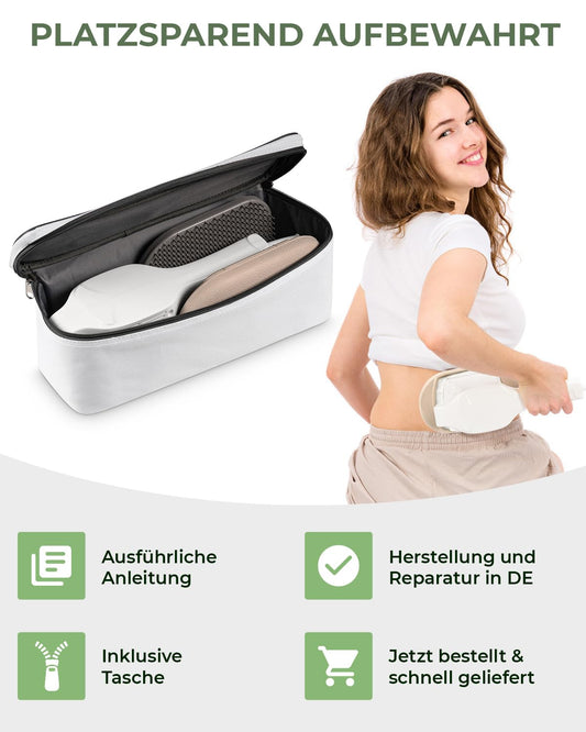 MASSAGE-EXPERT Elektrisches Flächen-Massagegerät, kräftige Vibration für Rücken, Nacken, Schultern, Beine, Füße & Brust, gegen Verspannungen