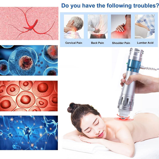 ED Shockwave Therapy Machine, extracorporeal, deep tissue percussion, muscle pain relief, for erectile dysfunction treatment