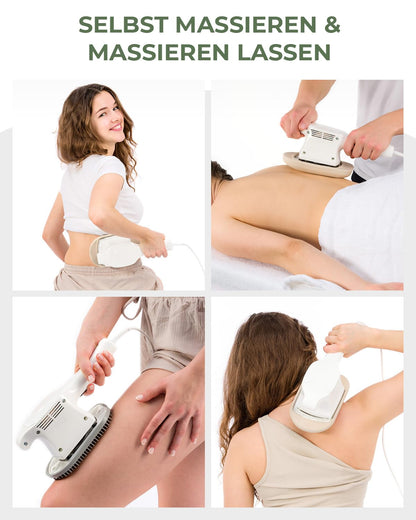 SENATOR (VIBRAX) Massage-Handgerät Professional 3D, Flächenmassage mit 5 Aufsätzen für Rücken, Nacken, Schulter, Brust, Beine & Füße