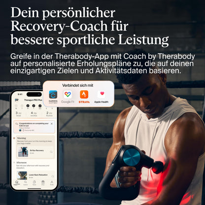 Theragun Pro Plus Massagepistole, Bluetooth, Percussion-Massage, Tiefengewebe, Muskelentspannung & Schmerzlinderung, Schwarz