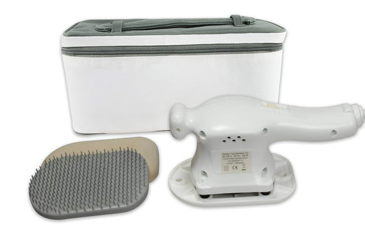 Vibrax Senator 3D Massage-Handgerät, Flächenmassage, inkl. Koffer, Hyperämisierungsbürste & Moosgummischuh
